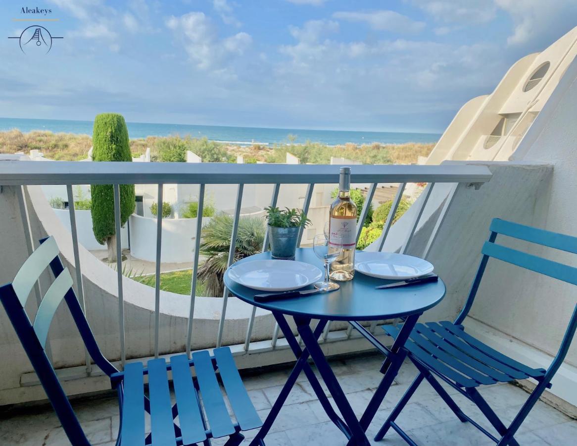 Le Meridien, Beau Studio 3 Etoiles, Vue Mer, Piscine, Wi Fi Et Parking Prive 拉格朗德默特 外观 照片